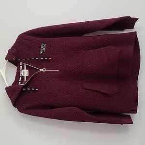 Maroon sherpa pullover